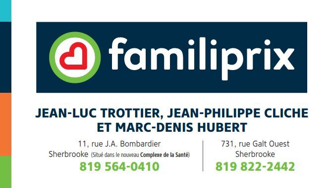 Familiprix - Partenaire bronze de la Fondation du Centre Jeunesse de l'Estrie