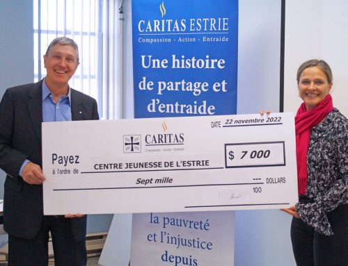 Attribution d’un fonds de 7,000$ donné par Caritas Estrie