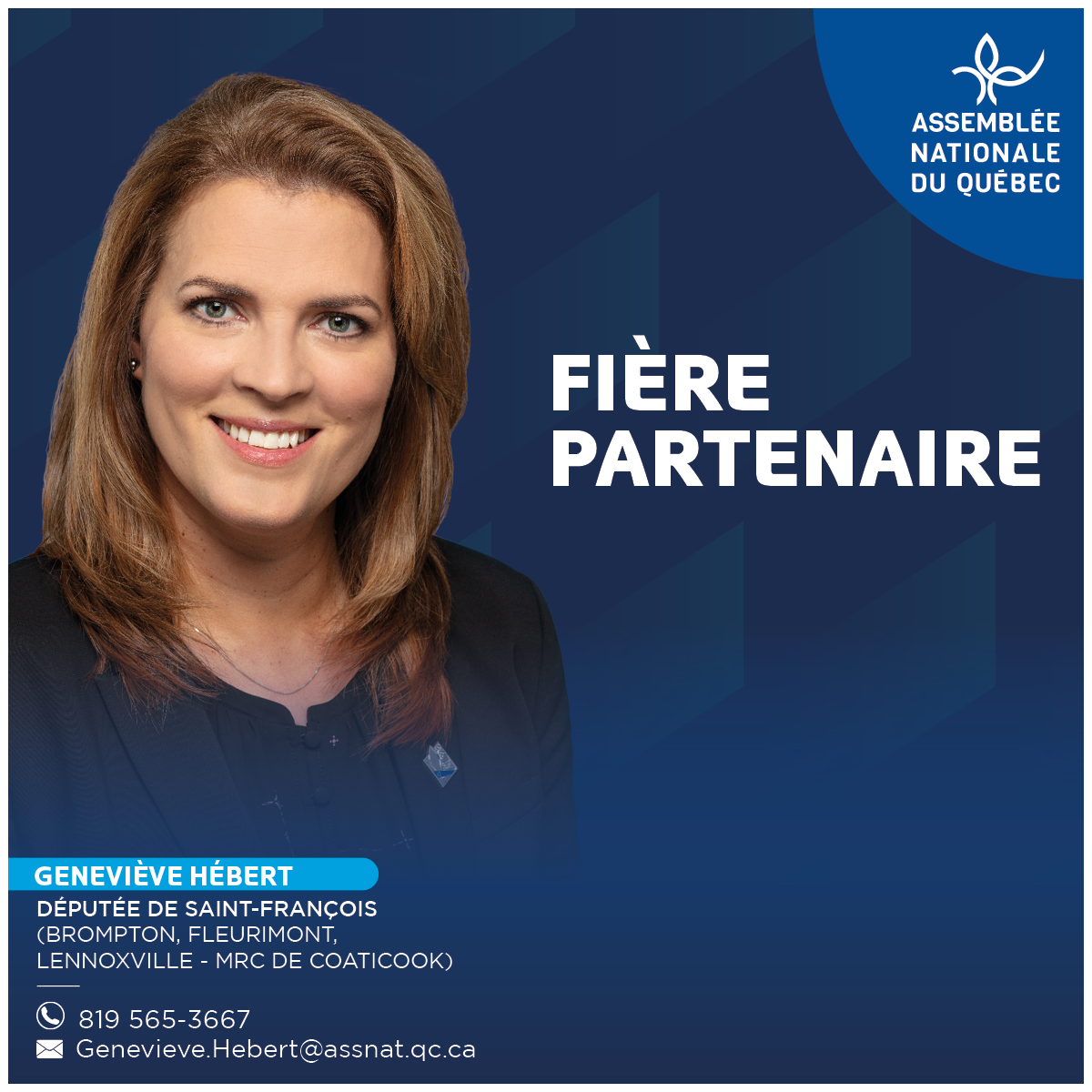 Geneviève Hébert - Députée dans Saint-François